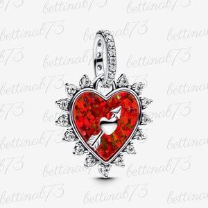 Pandora Spinnable Arrow Heart Dangle Charm